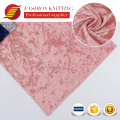 Têxteis sofisticados chineses Tingido de veludo tingido Custom Scholl Velvet Soft Taber Panos Terciopelo Fabric para roupas